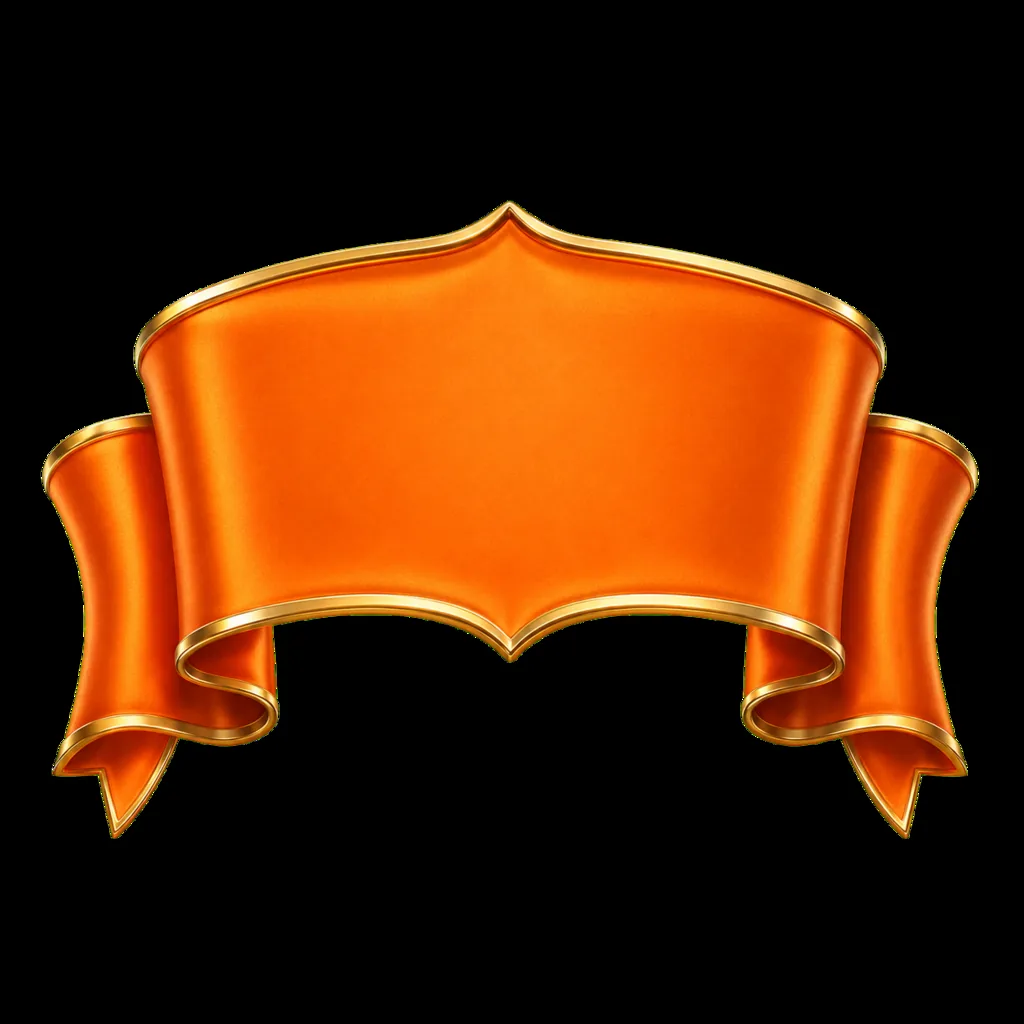 Ribbon Badge decorative graphic — Wild Royal
